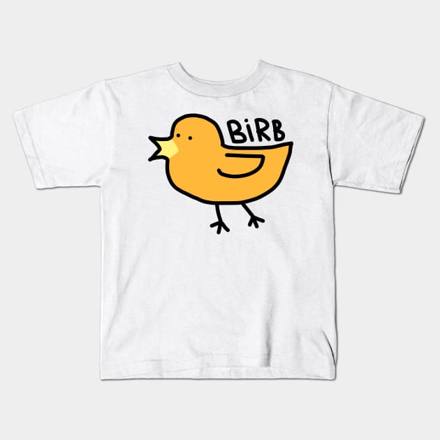 Birb Kids T-Shirt by Nikamii